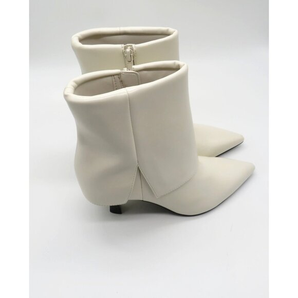 Nine West Women's Ivory Pointed Toe Ankle Boots Side Zippers 6.5 NEW - Picture 8 of 8